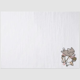 Papel De Seda Diseño de gatos lindos y juguetones – Arte diverti