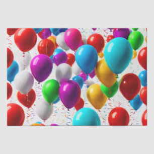 Papel De Seda Diseño de globos de celebración colorida