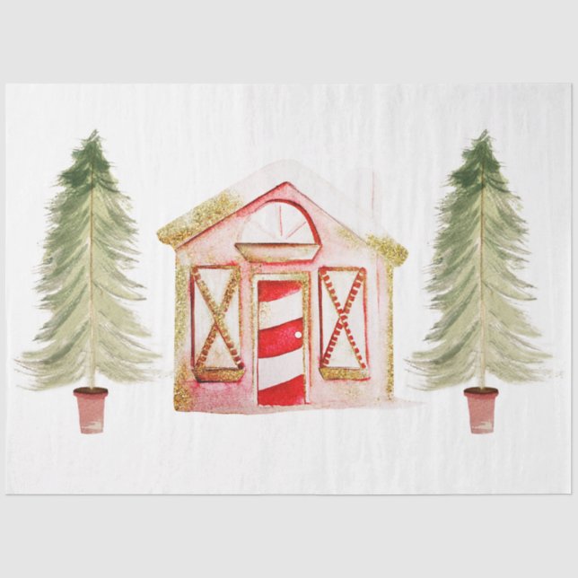 Papel De Seda Diseño de Gnome XMAS 4 (Anverso)