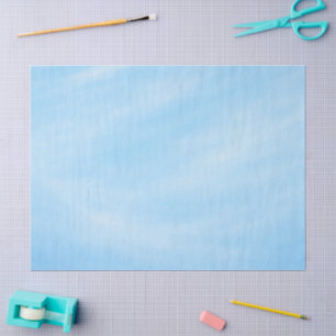 Papel De Seda Diseño de gradiente minimalista de cielo azul suav