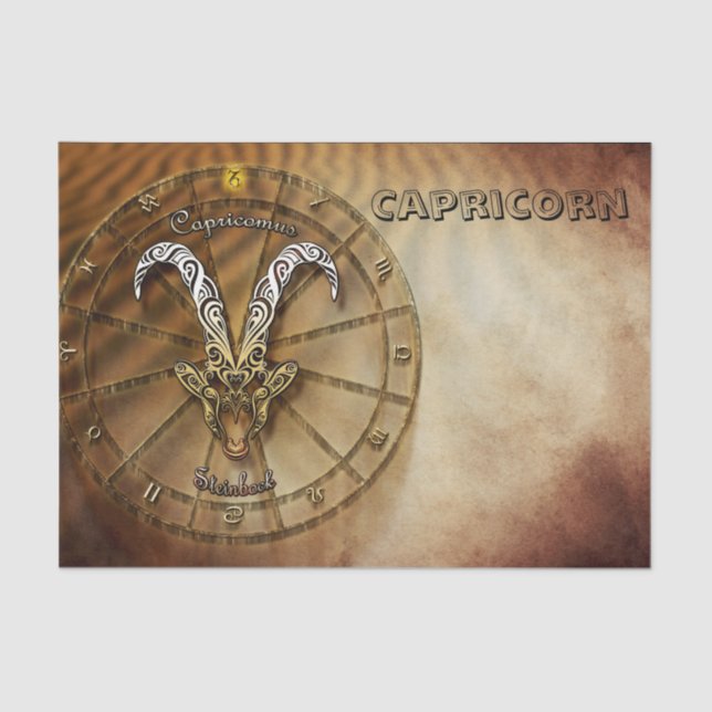 Papel De Seda Diseño de la astrología del zodiaco del (Anverso)