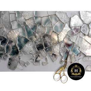 Papel De Seda Diseño de la descomposición de vidrio de la escala