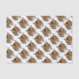 Papel De Seda Diseño de la impresión de la cabeza del tigre
