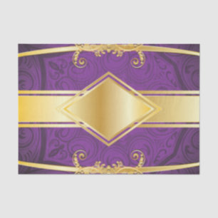 Papel De Seda Diseño de la impresión del modelo de la púrpura