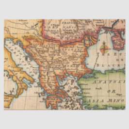 Papel De Seda Diseño de la serie 1 del mapa antiguo