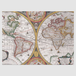 Papel De Seda Diseño de la serie 1 del mapa antiguo