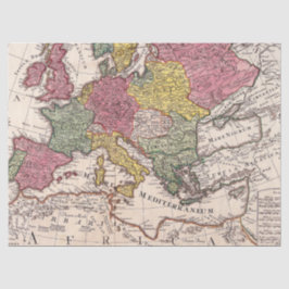 Papel De Seda Diseño de la serie 1 del mapa antiguo 12