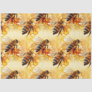 Papel De Seda Diseño de la Serie Abeja Panal 8