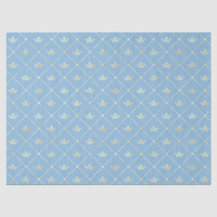 Papel De Seda Diseño de la serie Abejas Azul y Dorado #10