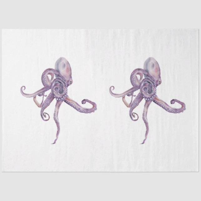 Papel De Seda Diseño de la serie acuática subacuática 24 (Anverso)