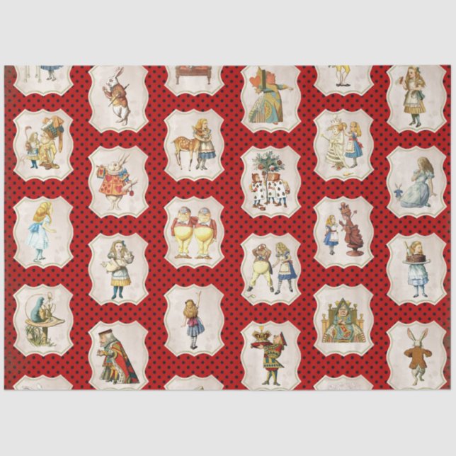 Papel De Seda Diseño de la serie Alice in Wonderland 4 (Anverso)