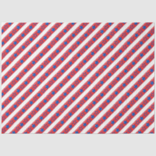 Papel De Seda Diseño de la serie América Rojo Blanco y Azul 22