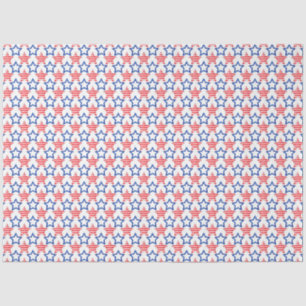 Papel De Seda Diseño de la serie América Rojo Blanco y Azul 7