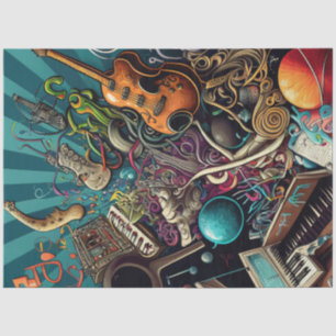 Papel De Seda Diseño de la serie Anatomía de la Música 8
