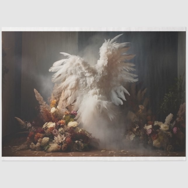 Papel De Seda Diseño de la serie Ángel Blanco 2 (Anverso)