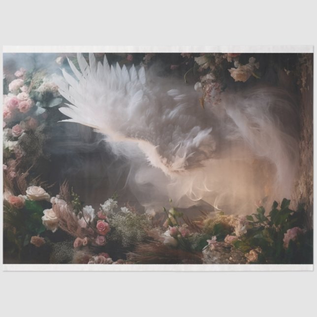 Papel De Seda Diseño de la serie Ángel Blanco 9 (Anverso)