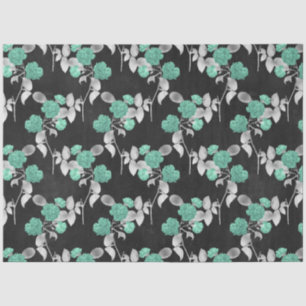 Papel De Seda Diseño de la Serie Aqua y Plata 11