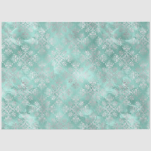 Papel De Seda Diseño de la Serie Aqua y Silver 7