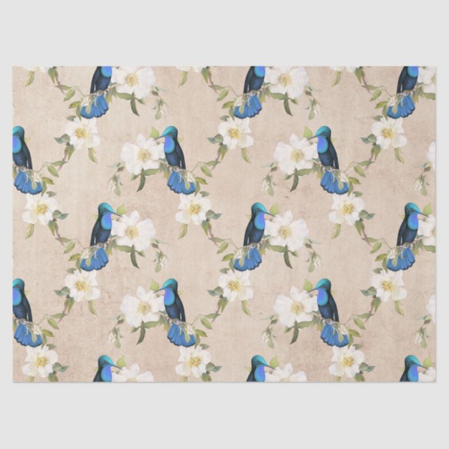 Papel De Seda Diseño de la serie Aves que zurran cuatro (Anverso)