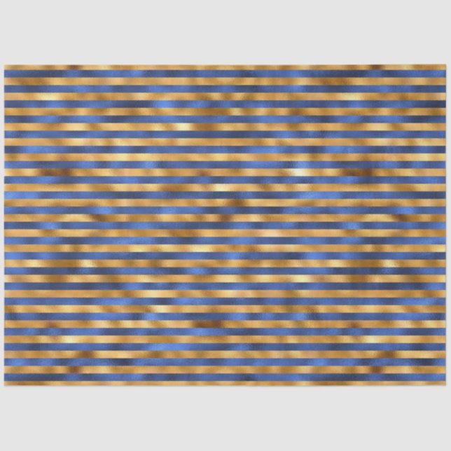 Papel De Seda Diseño de la serie azul y dorado de lujo 7 (Anverso)