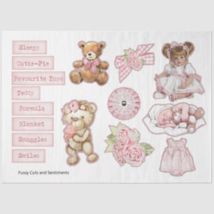 Papel De Seda Diseño de la serie Baby Girl 7