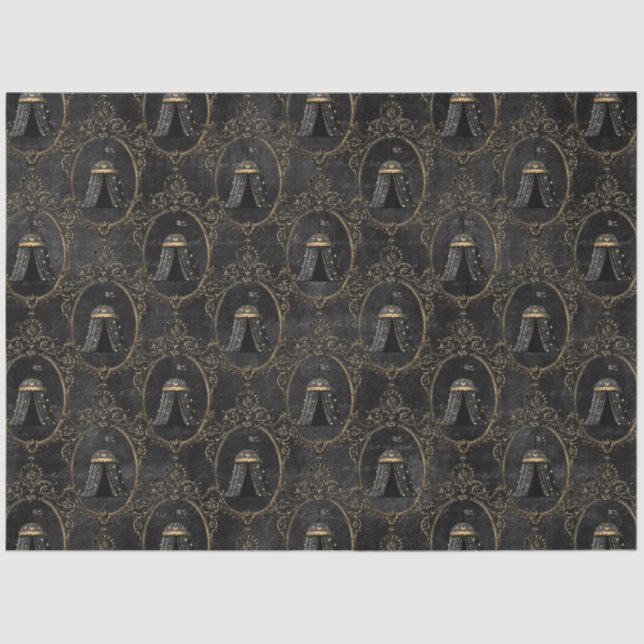 Papel De Seda Diseño de la serie Black and Gold Circus 12 (Anverso)