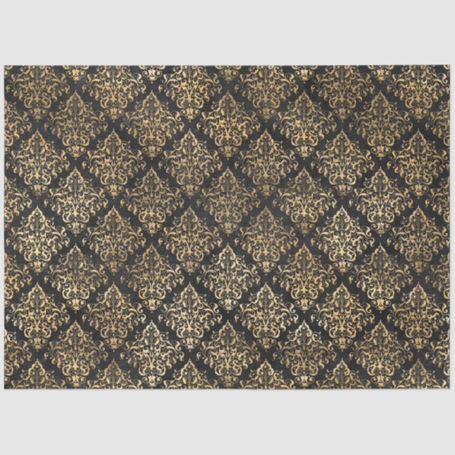 Papel De Seda Diseño de la serie Black and Gold Circus 5 (Anverso)