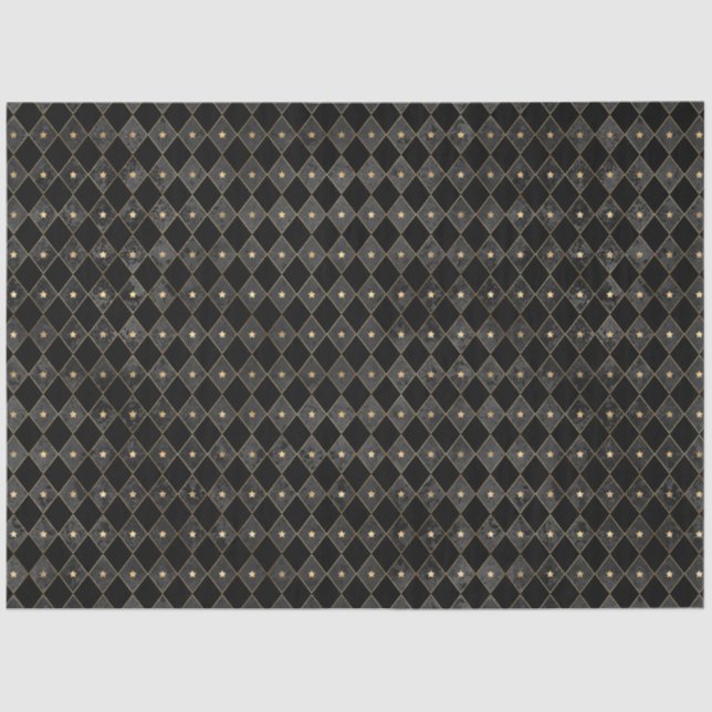 Papel De Seda Diseño de la serie Black and Gold Circus 8 (Anverso)