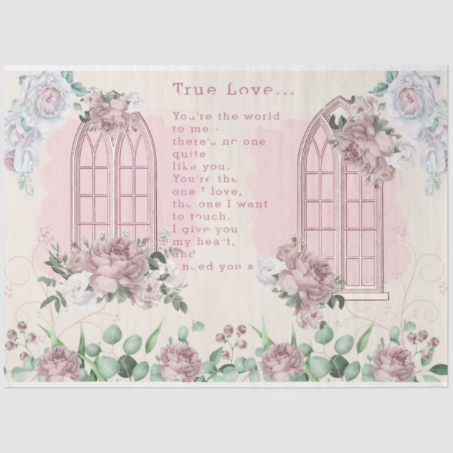 Papel De Seda Diseño de la serie boda 2 (Anverso)