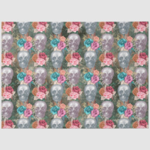 Papel De Seda Diseño de la serie Boho Skull 10