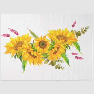 Papel De Seda Diseño de la serie Boho Skull and Flowers 4