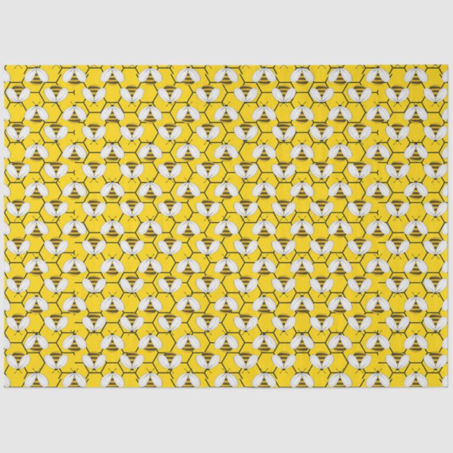 Papel De Seda Diseño de la serie Bumble Bee and Honey 1 (Anverso)