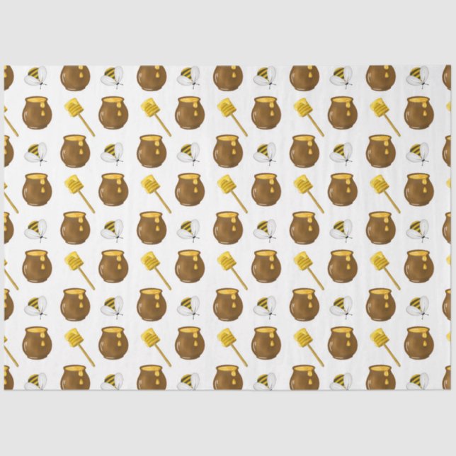 Papel De Seda Diseño de la serie Bumble Bee and Honey 7 (Anverso)