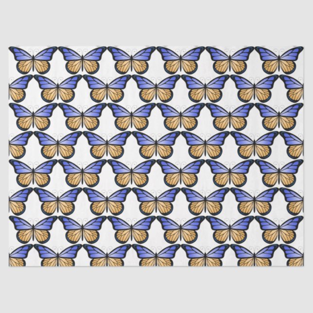 Papel De Seda Diseño de la serie Butterflies 1 (Anverso)