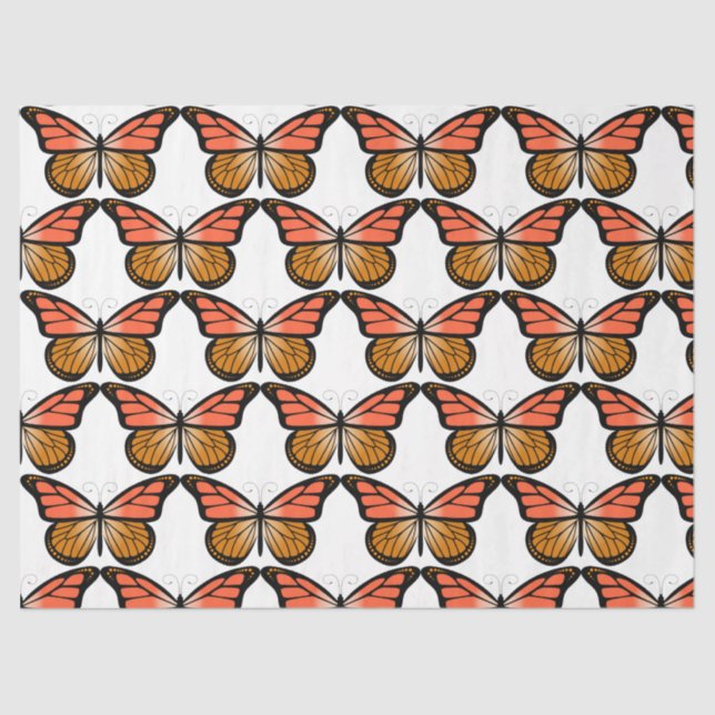 Papel De Seda Diseño de la serie Butterflies 8 (Anverso)