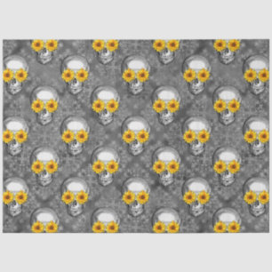 Papel De Seda Diseño de la serie Calaveras y Girasoles 6