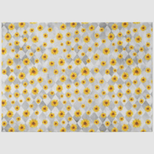 Papel De Seda Diseño de la serie Calaveras y Girasoles Vintage 5