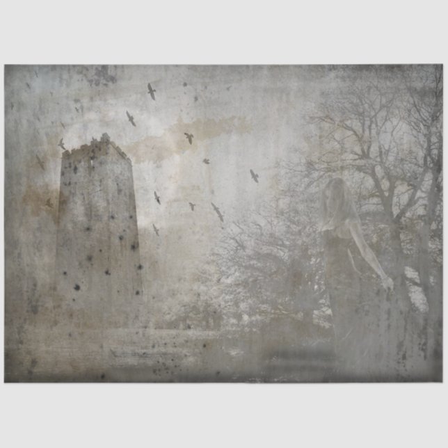 Papel De Seda Diseño de la serie Castillo Gótico 2 (Anverso)