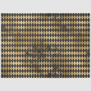 Papel De Seda Diseño de la serie Circus Negro y Dorado 10