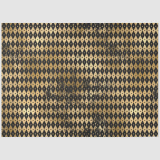 Papel De Seda Diseño de la serie Circus Negro y Dorado 10