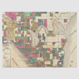 Papel De Seda Diseño de la serie City Map 9