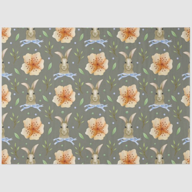 Papel De Seda Diseño de la serie Conejo de Pascua 12 (Anverso)