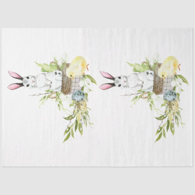 Papel De Seda Diseño de la serie Cuta Easter 5 (Anverso)