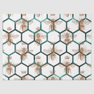 Papel De Seda Diseño de la serie de abejas del bosque 64