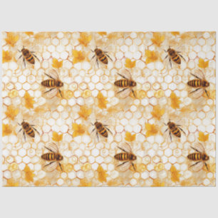 Papel De Seda Diseño de la serie de abejas en panal 15