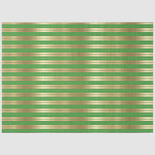 Papel De Seda Diseño de la serie de bandas verdes y doradas 6