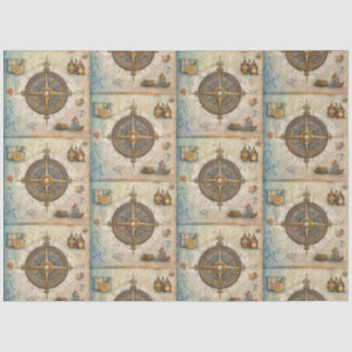 Papel De Seda Diseño de la serie de brújulas náuticas 13