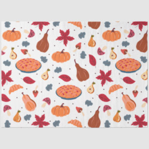 Papel De Seda Diseño de la serie de calabazas de Acción de Graci
