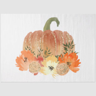 Papel De Seda Diseño de la serie de calabazas de Purpurina acuát