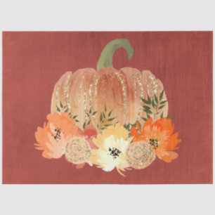 Papel De Seda Diseño de la serie de calabazas de Purpurina de ac